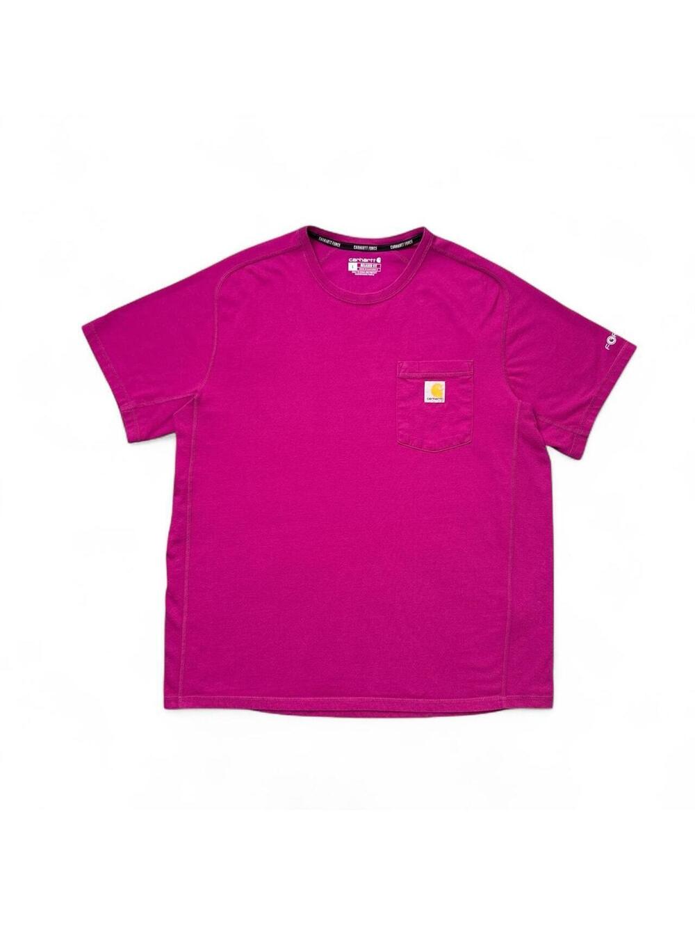 Y2K Carhartt Workwear pink pocket t shirt